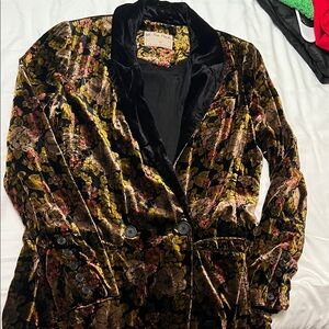 We The Free Nicolette Velvet Double Breasted Blazer
